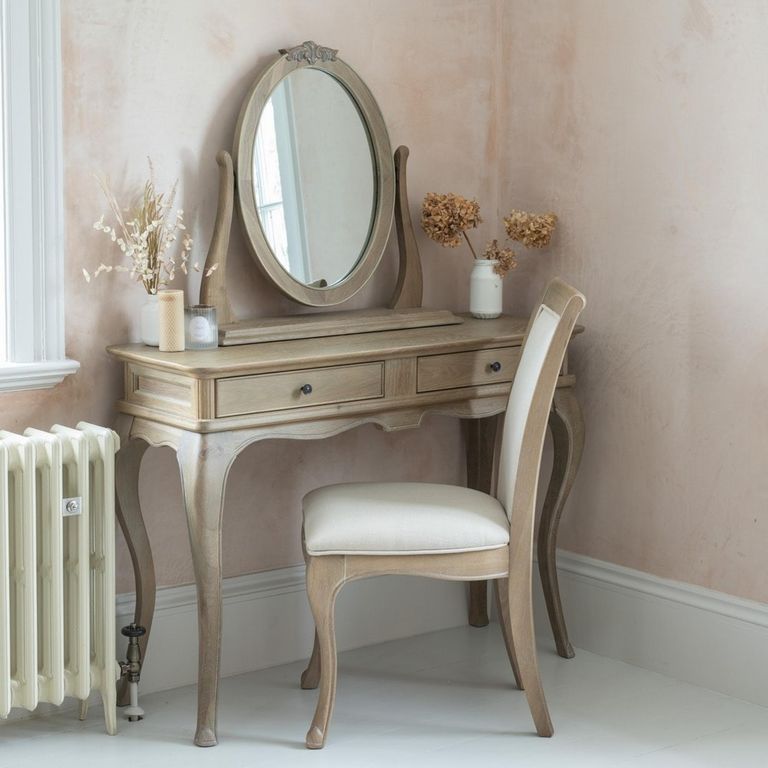 Camille Bedroom Chair - Grey Oak