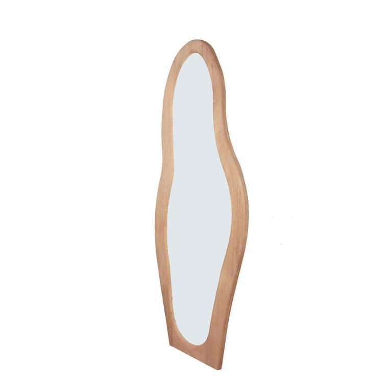 Brix Olivia Leaner Mirror - Abstract - Almond - Glass - 85cm x 200cm