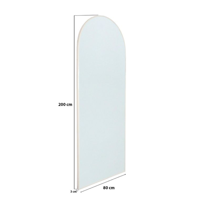Brix Lauren Leaner Mirror - Arch - Off White - Glass - 80cm x 200cm