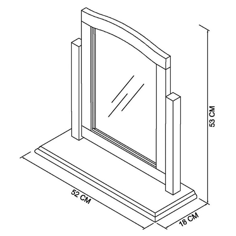 Clearance - Ashby White Vanity Mirror - FSS16994
