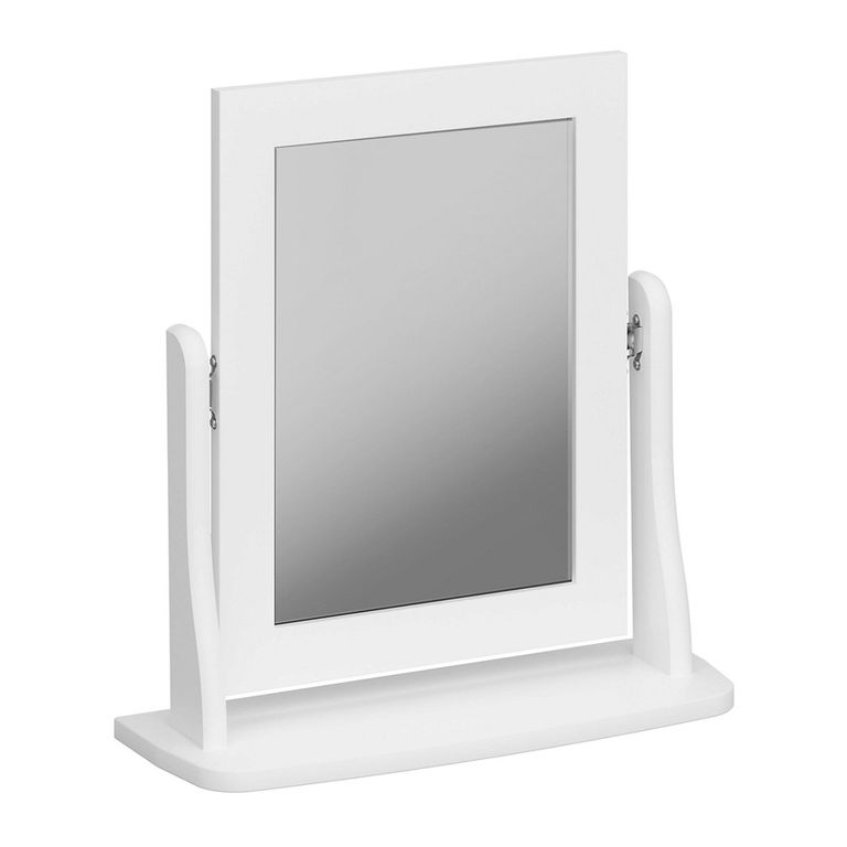 Clearance - Baroque Dressing Mirror - White - A530