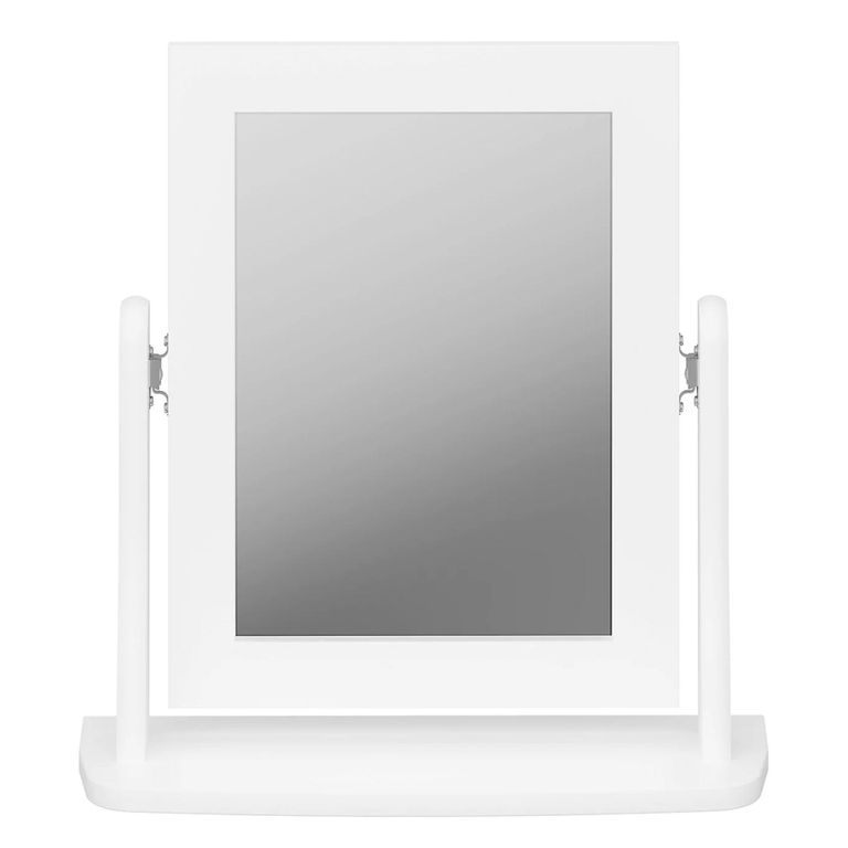 Clearance - Baroque Dressing Mirror - White - A530