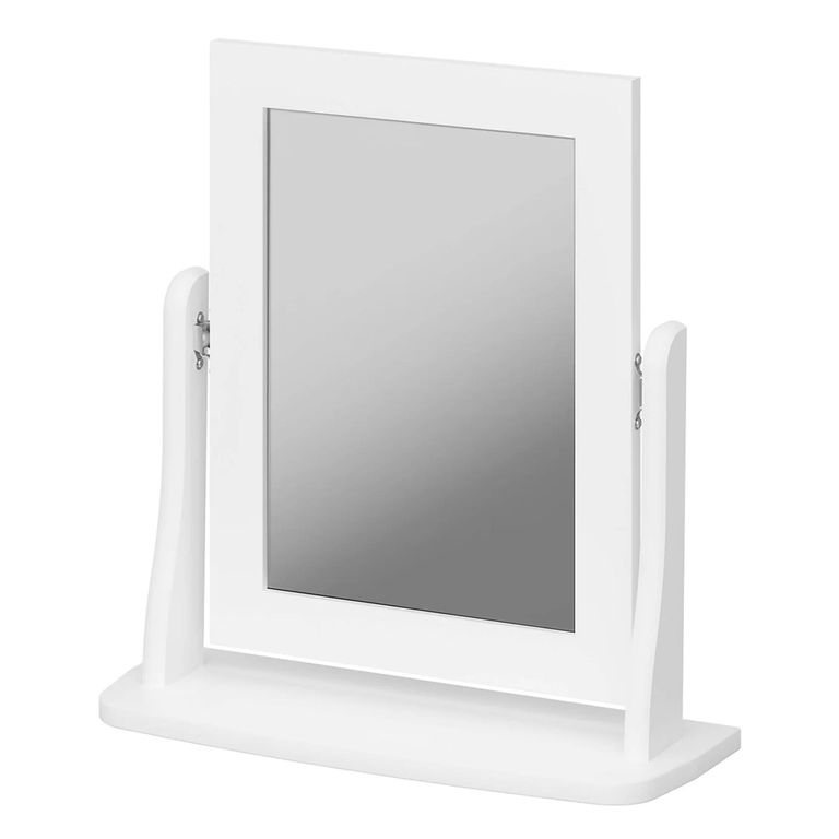 Clearance - Baroque Dressing Mirror - White - A530