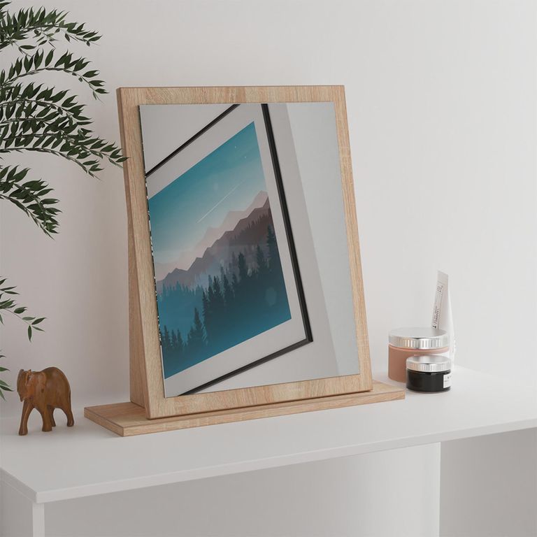 Milan Dressing Mirror - Oak