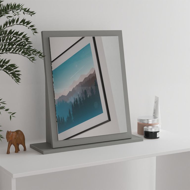 Milan Dressing Mirror - Grey