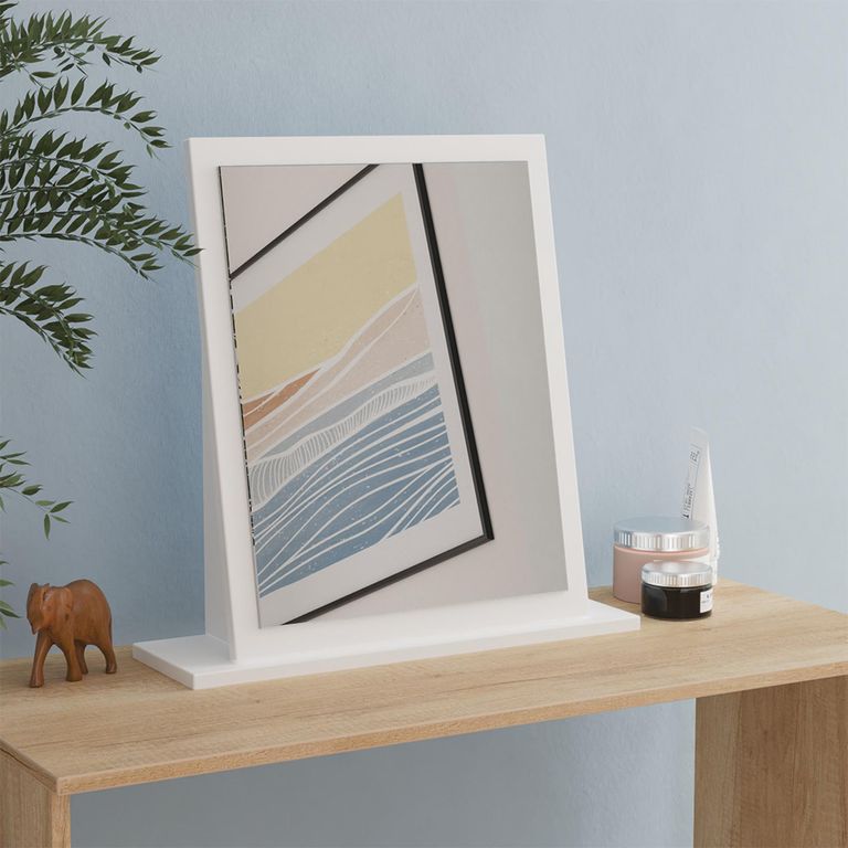 Milan Dressing Mirror - White Gloss