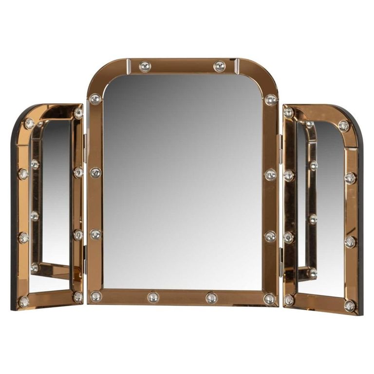 Jaira Vanity Mirror - Arch - Brown - Aluminium - 91cm x 60.5cm