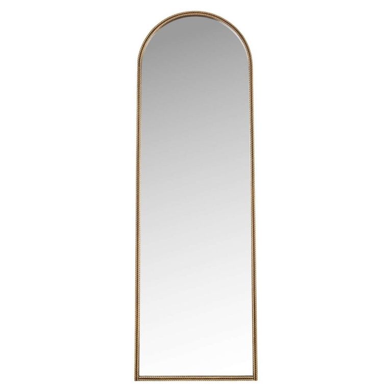 Laurine Cheval Mirror - Arch - Gold - Metal - 56cm x 175cm
