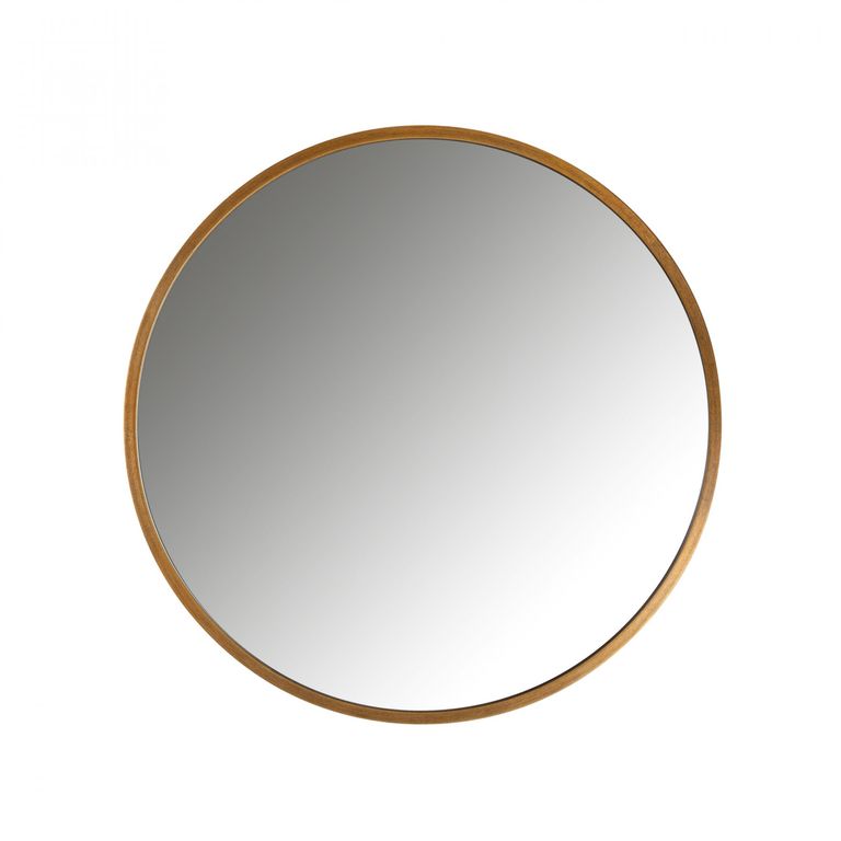 Maeron Gold Round Wall Mirror - 70cm x 70cm