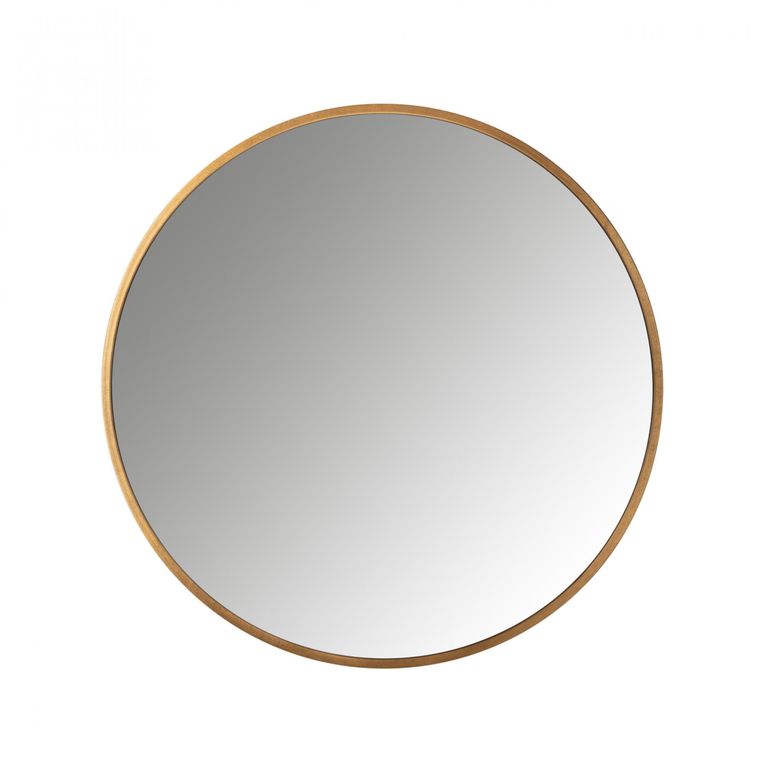 Maeron Gold Round Wall Mirror - 90cm x 90cm