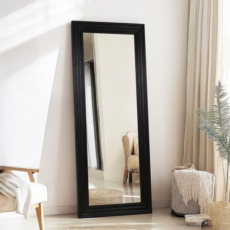 Bangkok Leaner Mirror - Black - Wooden - 65cm x 180cm