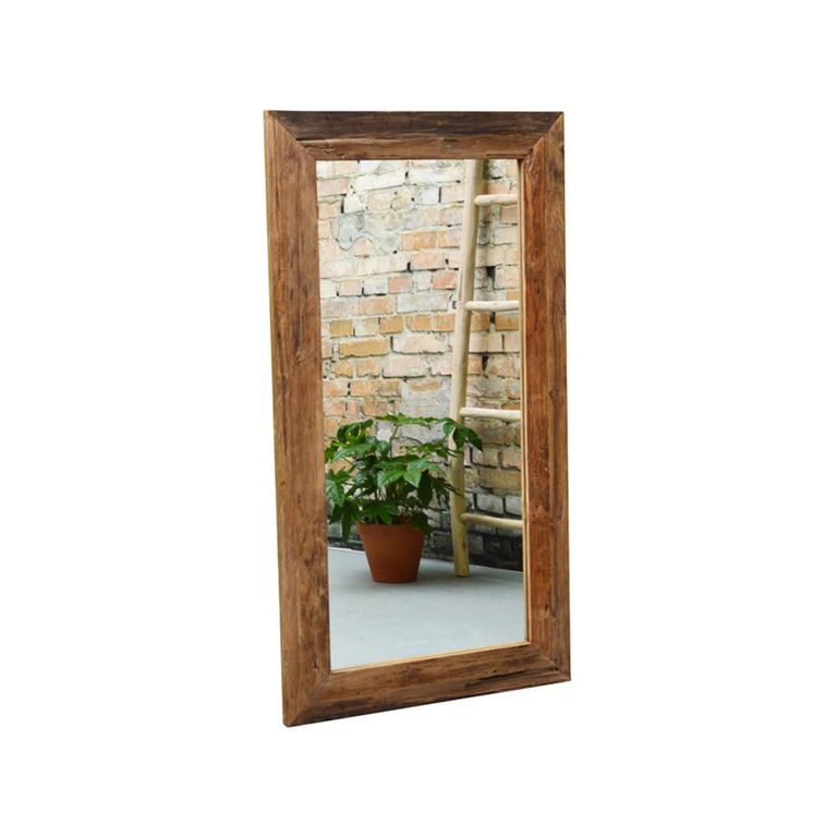 Erosie Leaner Mirror - Natural - Teak Wood - 80cm x 150cm