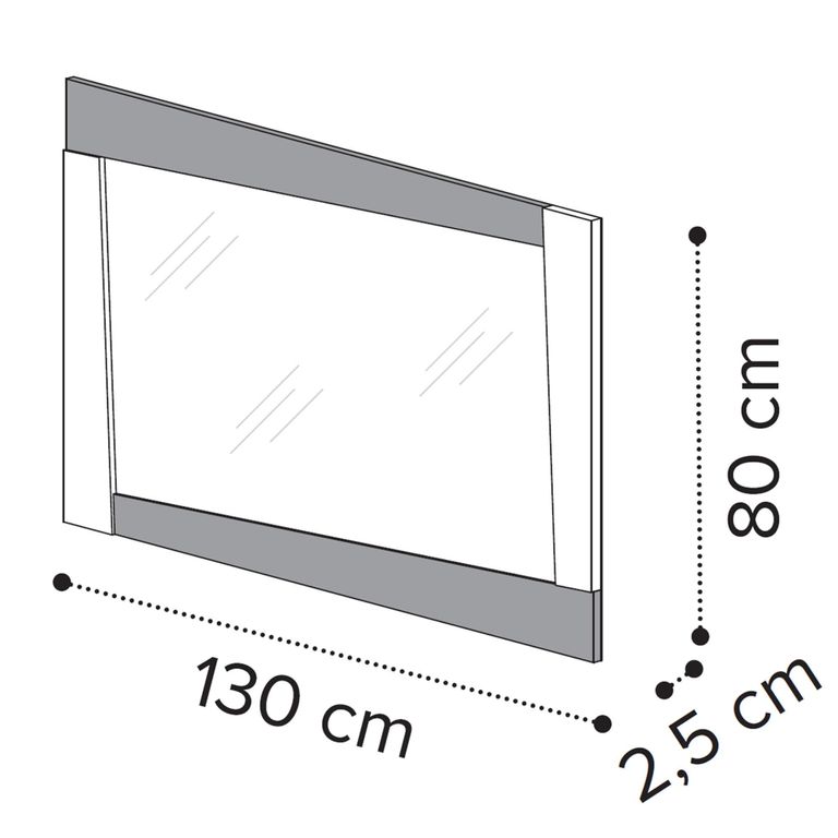 Alba Italian Wall Mirror - White - Carrara Marble Inlay