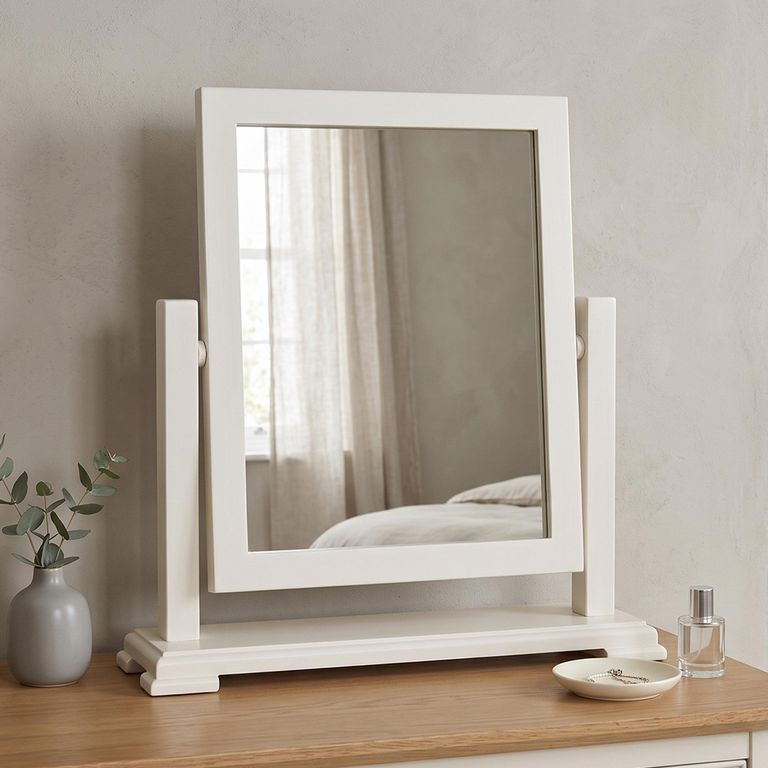 Melbourne White Painted Dressing Mirror