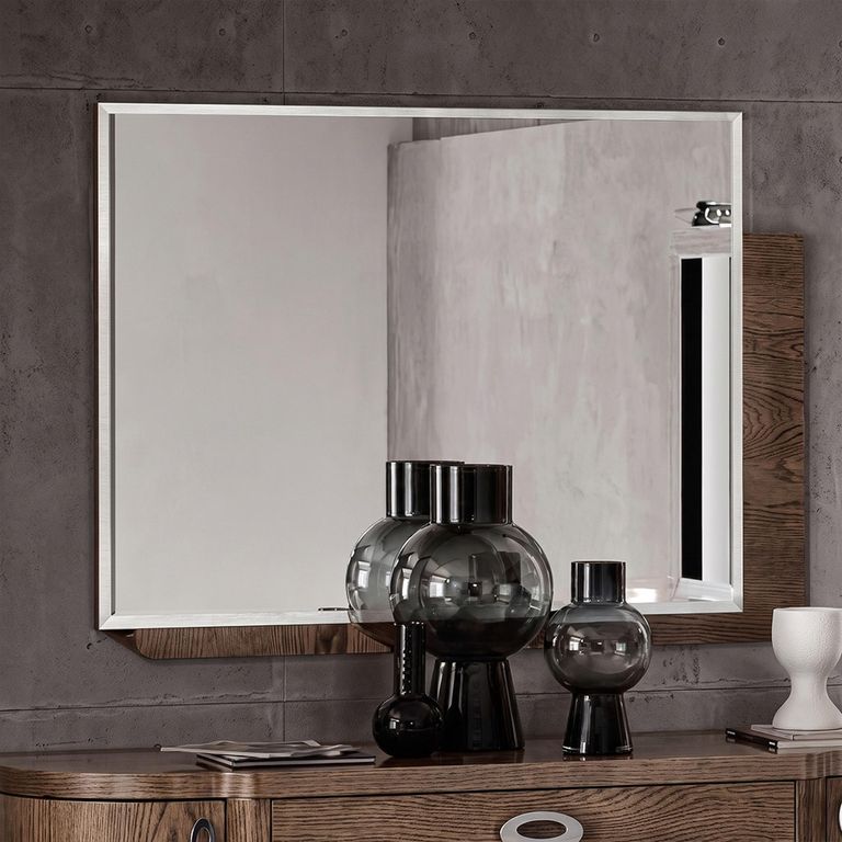 Armonia Italian Silver Birch Wall Mirror