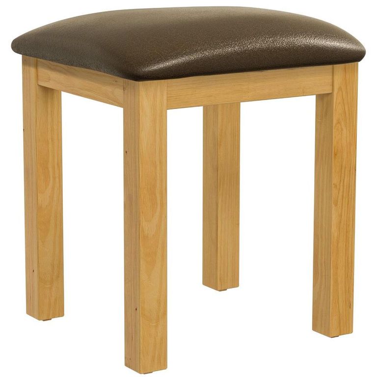 Churchill Dressing Stool - Waxed Pine