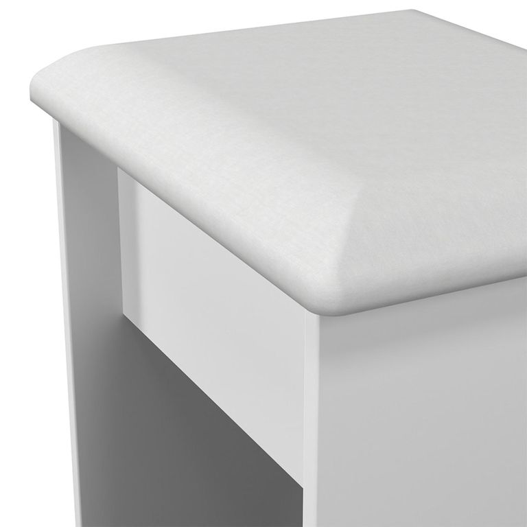 Sussex Padded Dressing Stool - White