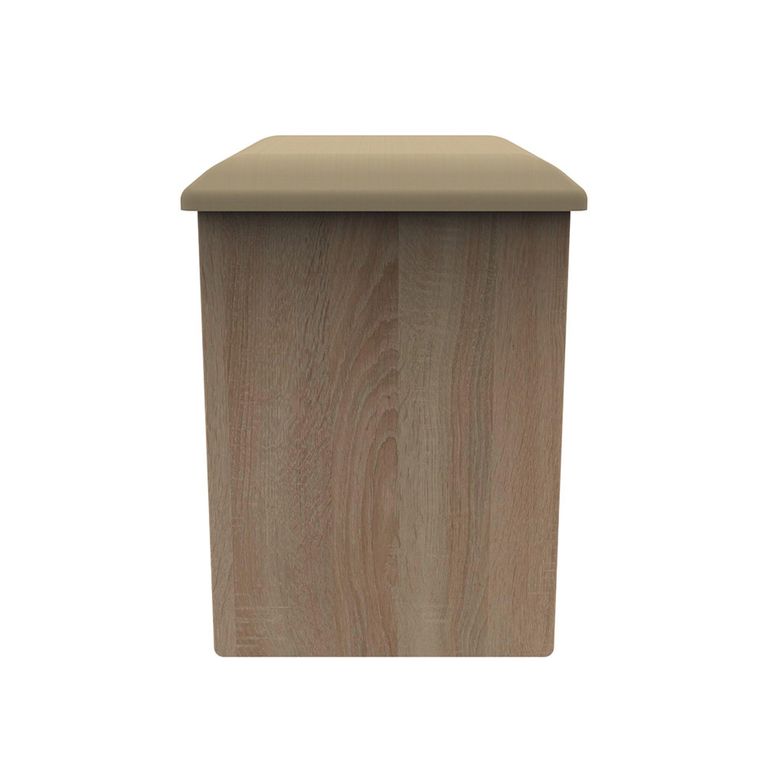 Avon Padded Dressing Stool - Oak