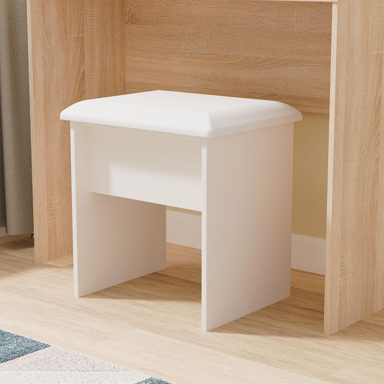 Norfolk Dressing Stool - Padded - Cashmere