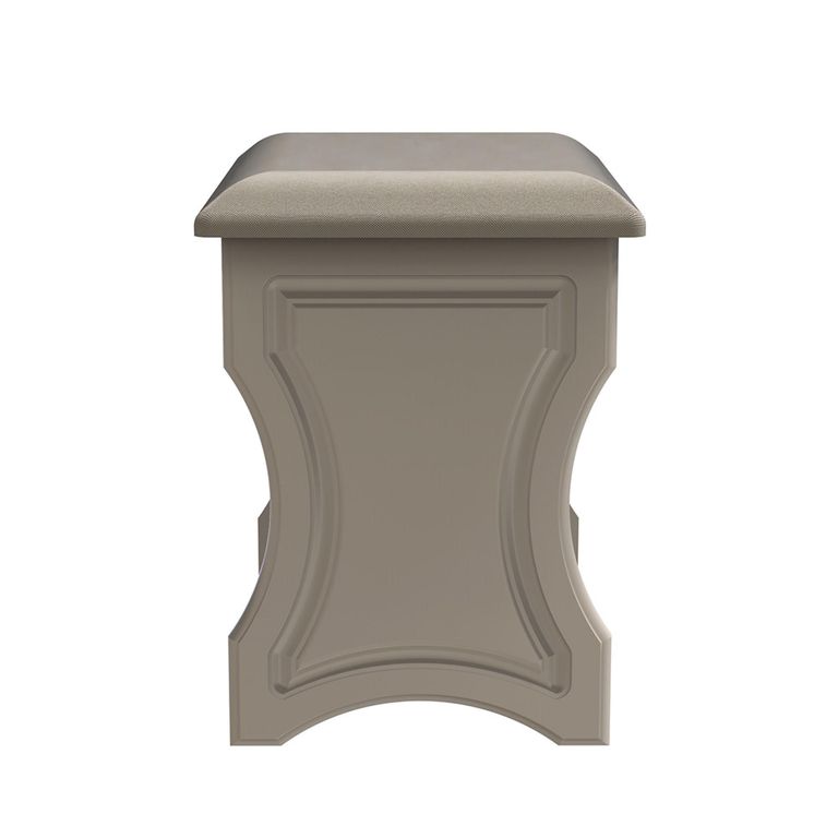 Balmoral Dressing Stool - Padded - Cashmere