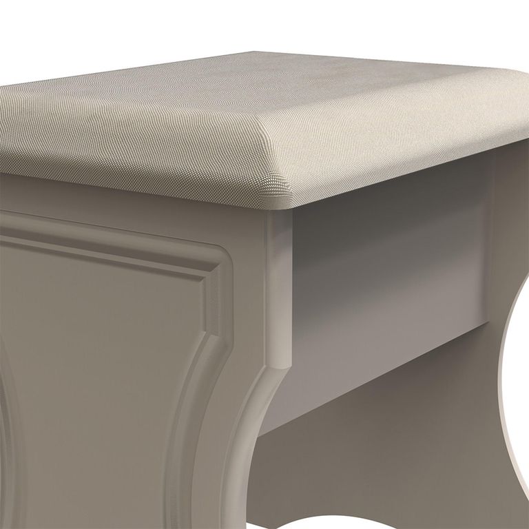 Balmoral Dressing Stool - Padded - Cashmere
