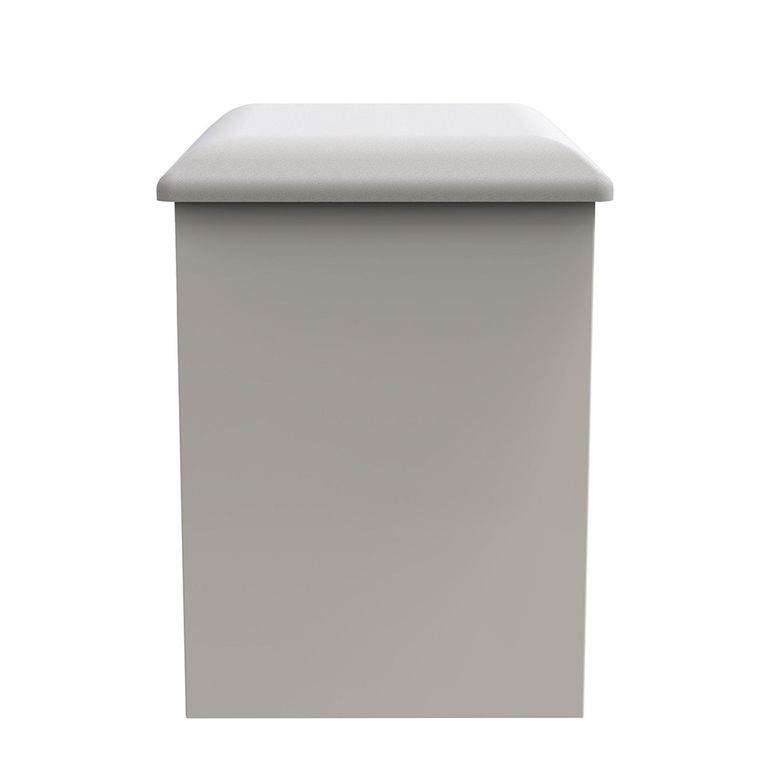 Milan Dressing Stool - Padded - White Gloss