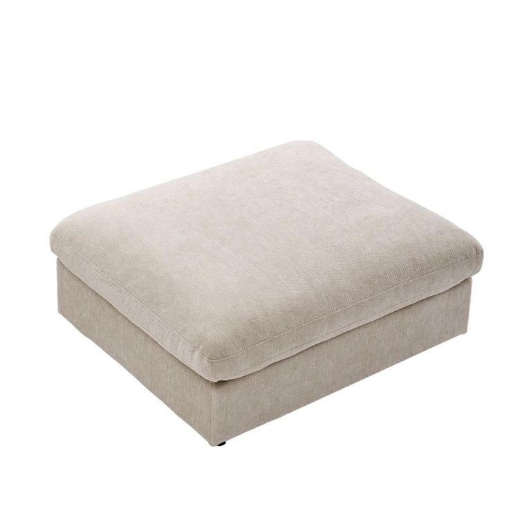 Haven Footstool - Biscuit - Fabric