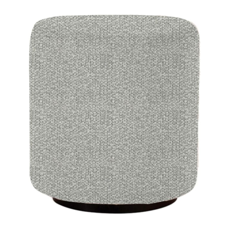 Ben Stool - Round - Calico - Boucle Fabric