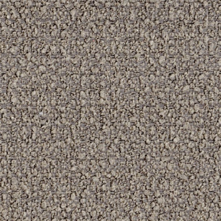 Ben Stool - Round - Cologne Dove - Boucle Fabric