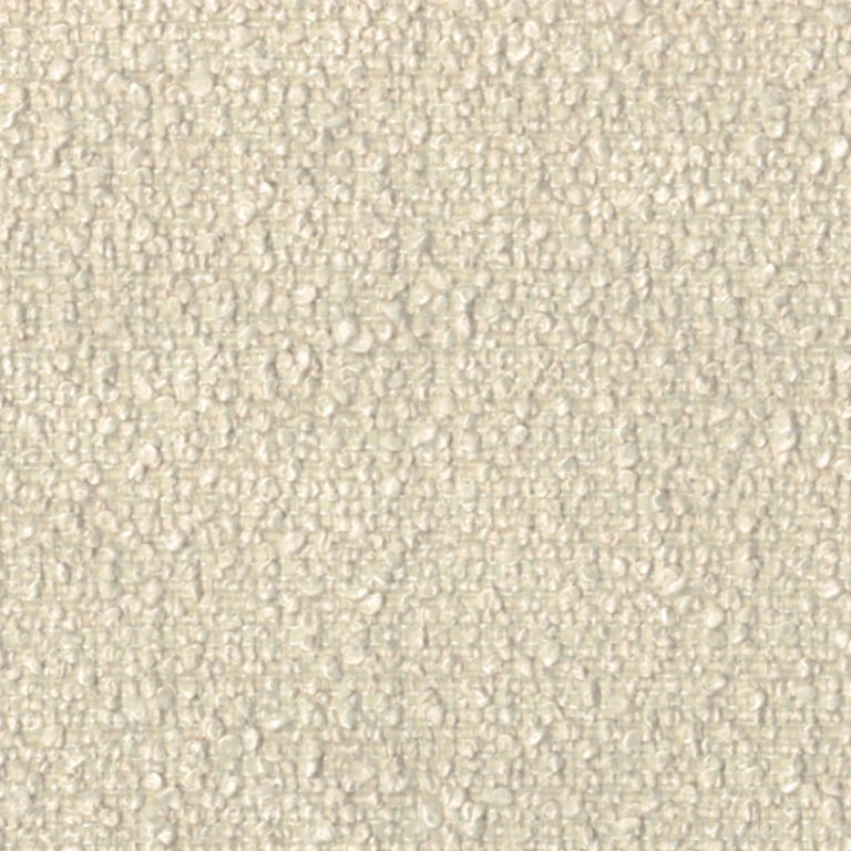 Ben Stool - Round - Cologne Ivory - Boucle Fabric