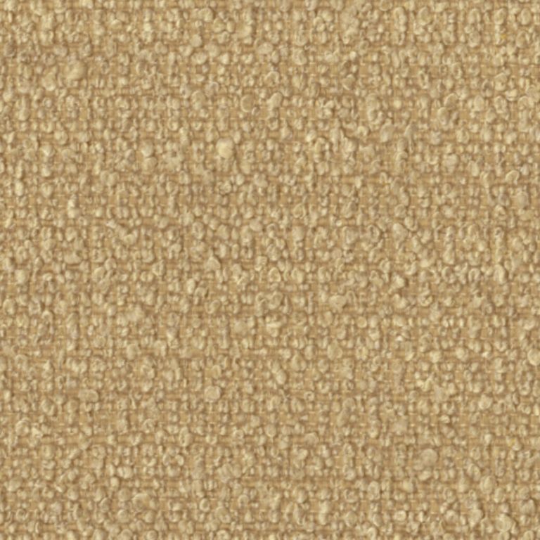 Ben Stool - Round - Cologne Latte - Boucle Fabric