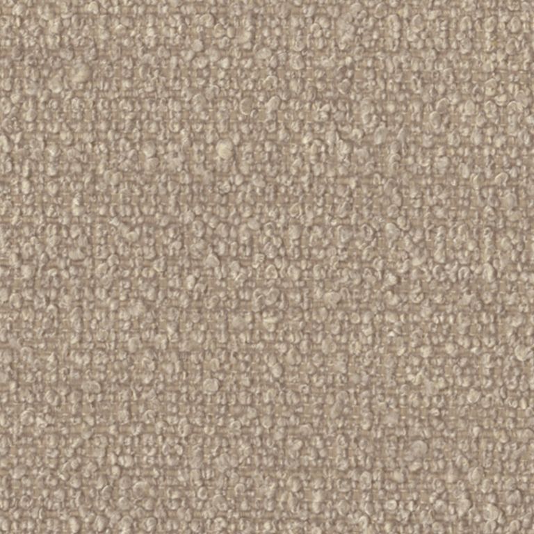 Ben Stool - Round - Cologne Mink - Boucle Fabric