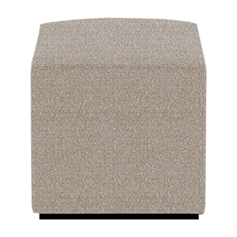 Ben Stool - Square - Cologne Dove - Boucle Fabric