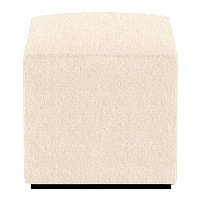 Ben Stool - Square - Cologne Ivory - Boucle Fabric