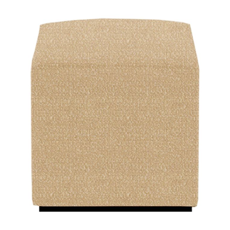 Ben Stool - Square - Cologne Latte - Boucle Fabric