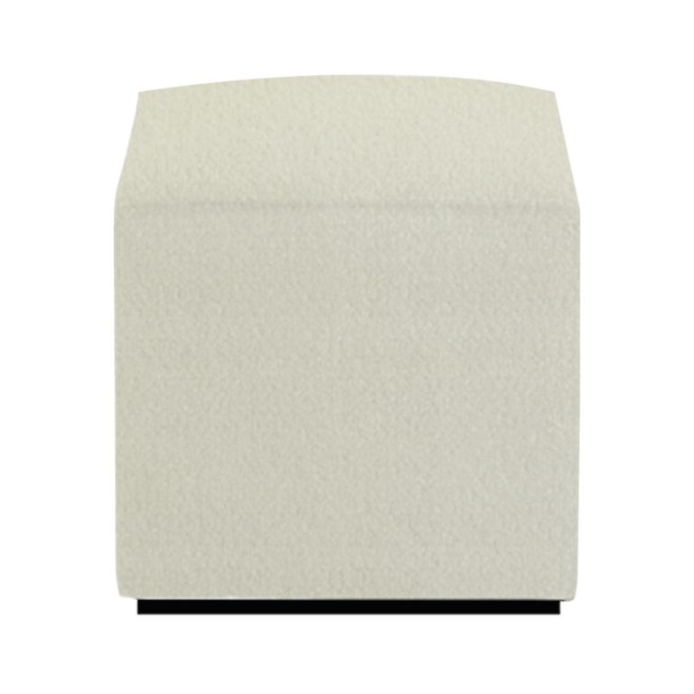 Ben Stool - Square - Oyster - Boucle Fabric