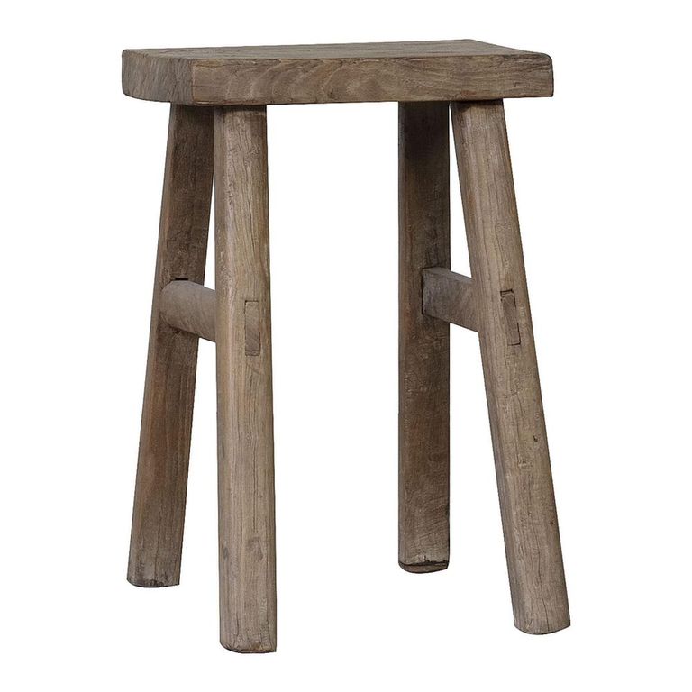 Stool - Rustic Natural - Elm Wood