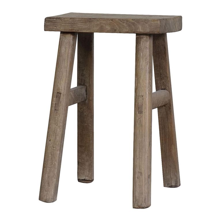 Stool - Rustic Natural - Elm Wood