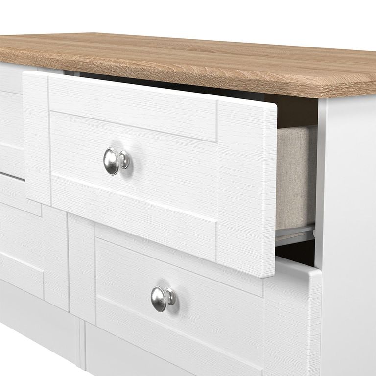 Sussex Bed Box - White and Oak