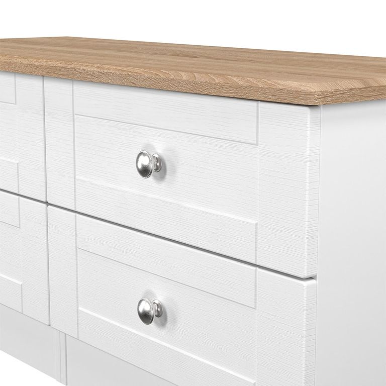 Sussex Bed Box - White and Oak