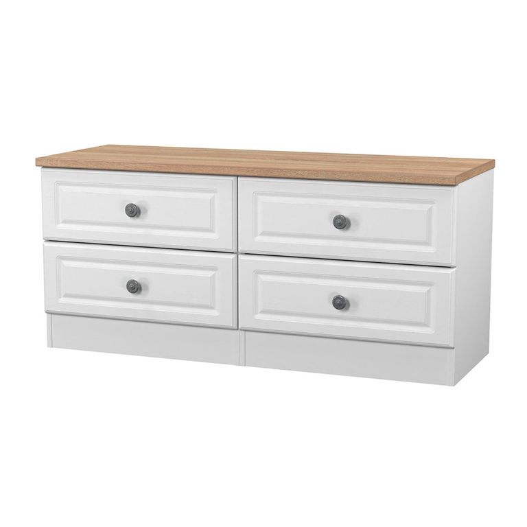 Norfolk Bed Box - White and Oak