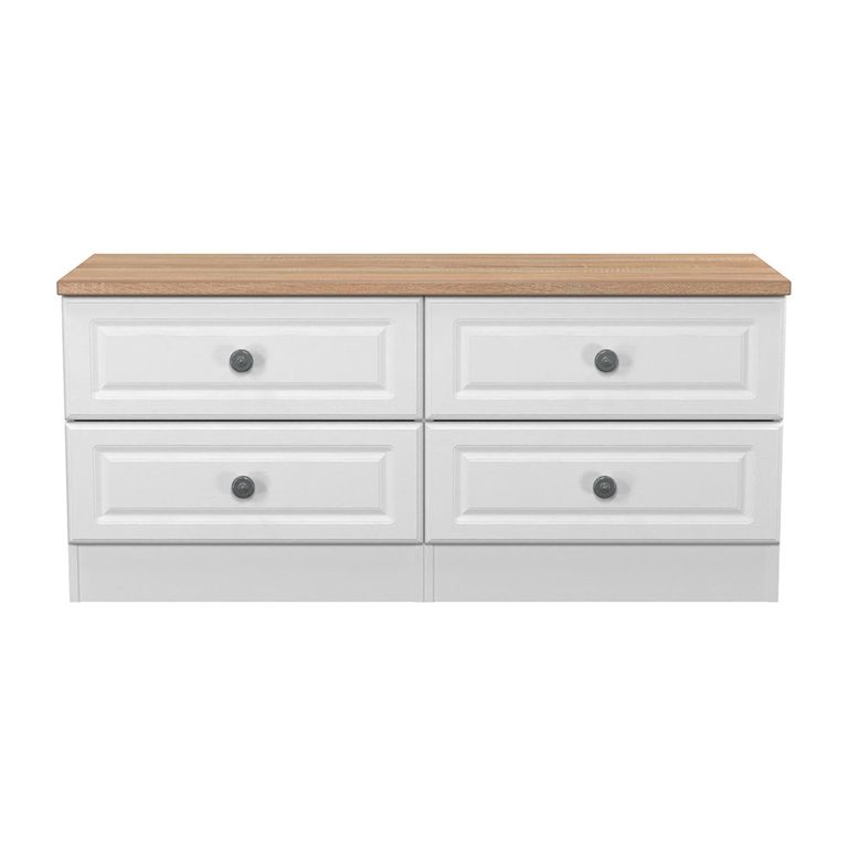 Norfolk Bed Box - White and Oak