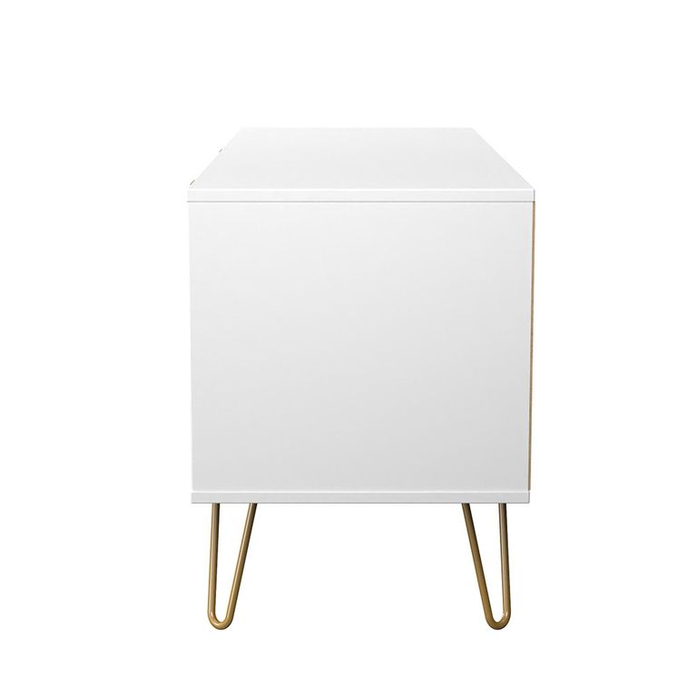 Diamond Bed Box - with Gold Hairpin Legs - Pink and White