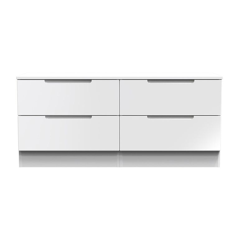 Milan Bed Box - White Gloss