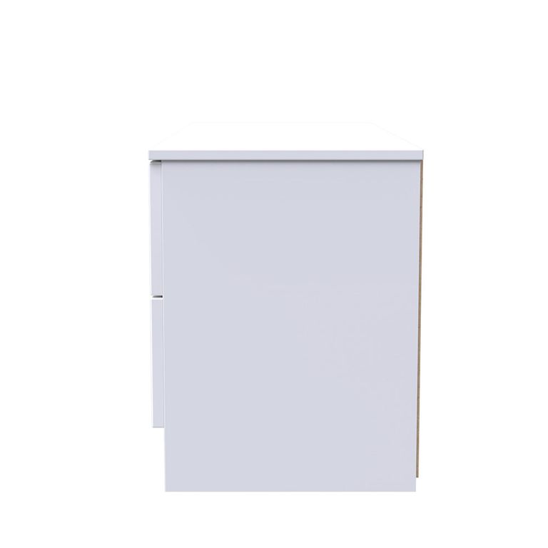 Milan Bed Box - White Gloss