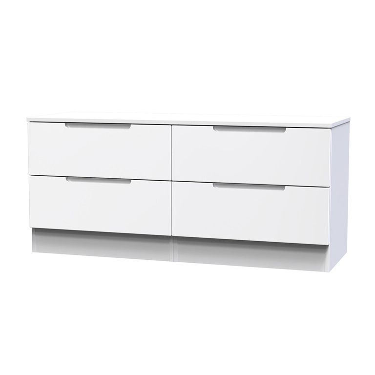 Milan Bed Box - White Gloss