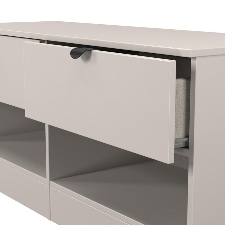 Bora Bed Box - 2 Drawer - Open Shelf - Kashmir Matt
