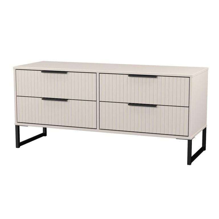 Fluted Bed Box - 4 Drawer - Kashmir Matt