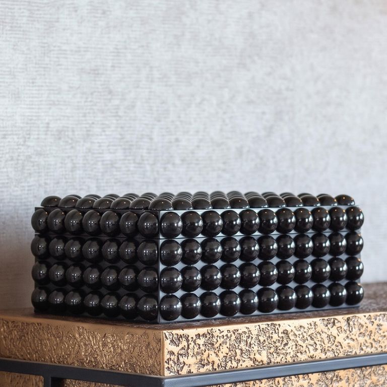 Bubble Black Large Jewellery Box