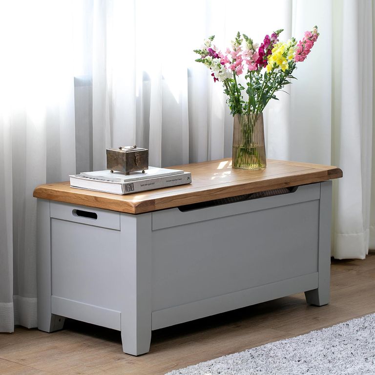 Melbourne French Grey Painted Storage Blanket Box